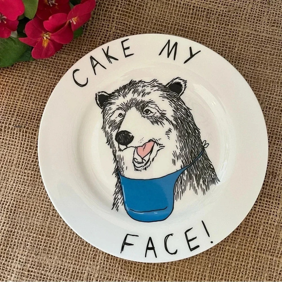 Jimbobart Cake My Face! Side Plate - Picture 2 of 6